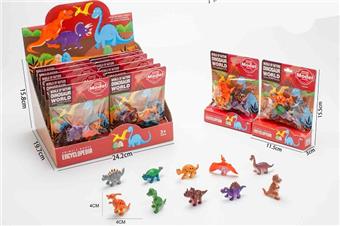 Cartoon dinosaur animals (12 bag card head box, foot pack, 1 display box)&nbsp;&nbsp;&nbsp;ITEM NO.： W107729