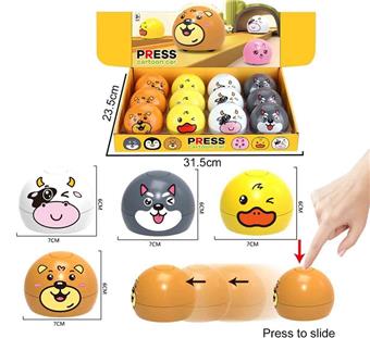 ABS material press cartoon car&nbsp;&nbsp;&nbsp;ITEM NO.： W108102