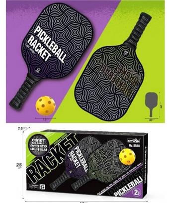 Wooden racket with a face and a Pickle racket&nbsp;&nbsp;&nbsp;ITEM NO.： W108214