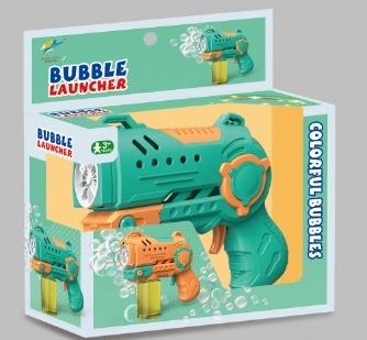 Electric five hole bubble gun, equipped with 1 bottle of 60ml bubble water [2 colors mixed] (using 4 No. 7 batteries)&nbsp;&nbsp;&nbsp;ITEM NO.： W108176