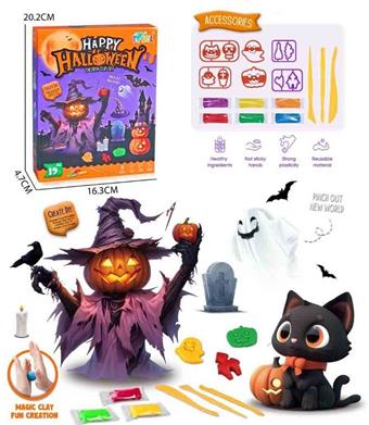 Halloween themed DIY clay set color box&nbsp;&nbsp;&nbsp;ITEM NO.： W108133