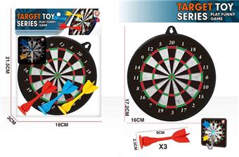 6-inch PVC card head bag with single-sided puzzle safety suction cup target dart board set for children's throwing toys (competition simulation pattern)&nbsp;&nbsp;&nbsp;ITEM NO.： W108281