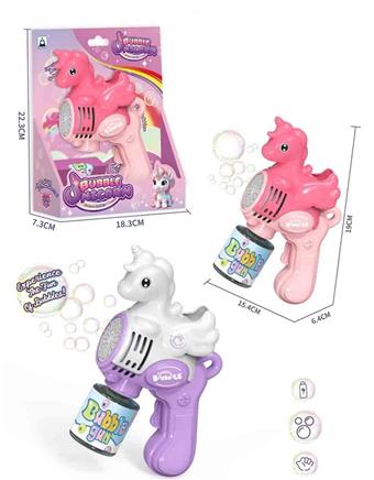 Unicorn Bubble Gun&nbsp;&nbsp;&nbsp;ITEM NO.： W108108