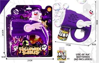 Ghost U-shaped Bubble Gun with Light&nbsp;&nbsp;&nbsp;ITEM NO.： W108194