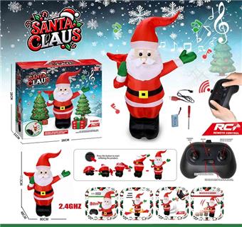 2.4G remote control inflatable Santa Claus (including lithium battery 18650/7.4V1200MA+USB cable+screwdriver)&nbsp;&nbsp;&nbsp;ITEM NO.： W107008