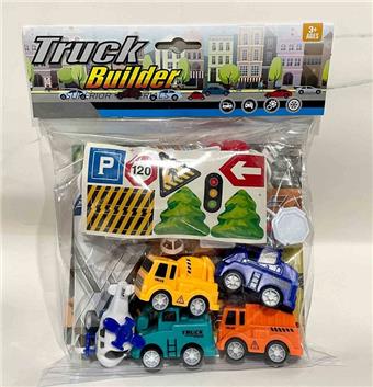 Return engineering vehicle with road signs map&nbsp;&nbsp;&nbsp;ITEM NO.： W108289