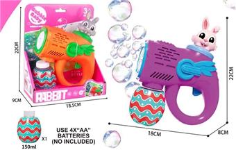 Rabbit shaped small bubble gun&nbsp;&nbsp;&nbsp;ITEM NO.： W108186
