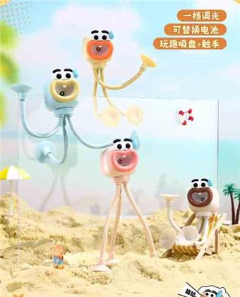 Octopus suction cup night light&nbsp;&nbsp;&nbsp;ITEM NO.： W108551