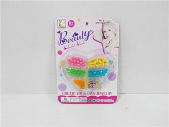 Cross border children's makeup, children's cosmetics, accessories, nail art, combing, dressing up as a girl's toy, playing house, new DIY bead design&nbsp;&nbsp;&nbsp;ITEM NO.： W112061