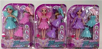 7-inch practical DIY Butterfly Fairy set, 3 colors and 3 mixed styles&nbsp;&nbsp;&nbsp;ITEM NO.： W110726