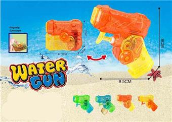 Rotating finger transparent water gun (4-color mixed)&nbsp;&nbsp;&nbsp;ITEM NO.： W110642