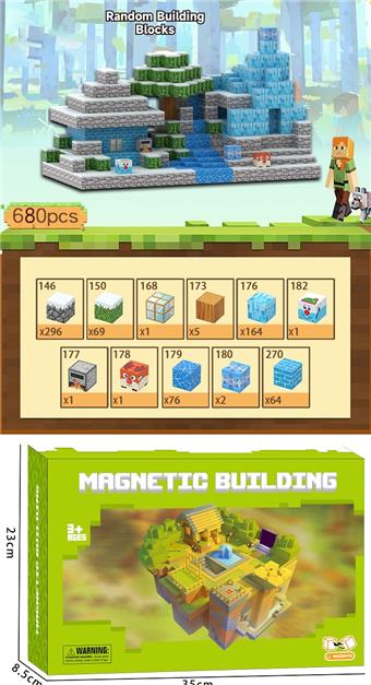 My World Magnetic Blocks/680PCS&nbsp;&nbsp;&nbsp;ITEM NO.： W111404