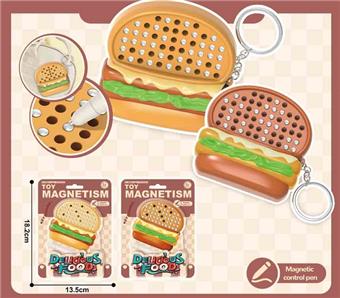 Puzzle Magnetic Steel Ball Drawing Board (Burger style 58 beads)&nbsp;&nbsp;&nbsp;ITEM NO.： W110694