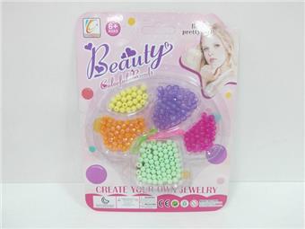 Cross border children's makeup, children's cosmetics, accessories, nail art, combing, dressing up as a girl's toy, playing house, new DIY bead design&nbsp;&nbsp;&nbsp;ITEM NO.： W112068