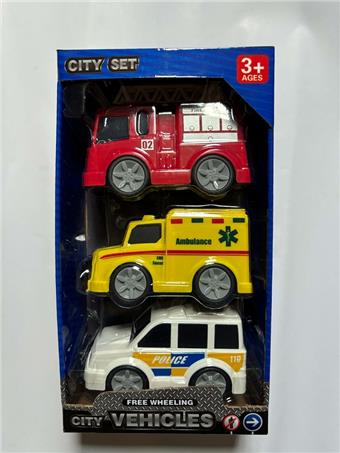 Sliding city vehicle (fire truck+ambulance+police car)&nbsp;&nbsp;&nbsp;ITEM NO.： W110561