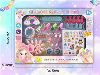 Cross border children's makeup, children's cosmetics accessories, nail art combs, dressing up as girls' toys, playing house, new DIY accessories, cosmetics sets&nbsp;&nbsp;&nbsp;ITEM NO.： W112158