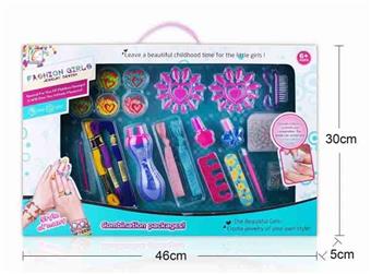 Cross border children's makeup, children's cosmetics accessories, nail art combs, dressing up as girls' toys, playing house, new DIY nail art beads (CPC)&nbsp;&nbsp;&nbsp;ITEM NO.： W112032