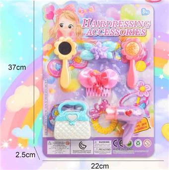 Cross border children's makeup, children's cosmetics accessories, nail art combs, dressing up as girls' toys, playing house, new DIY hair clip accessories (CPC)&nbsp;&nbsp;&nbsp;ITEM NO.： W112169