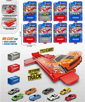 Catapult storage container deformation track with 1 alloy car&nbsp;&nbsp;&nbsp;ITEM NO.： W110540