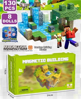 My World Magnetic Block/130PCS (containing 8 characters)&nbsp;&nbsp;&nbsp;ITEM NO.： W111280