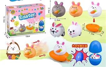Boxed Easter Bunny Power Truck Set (12 pieces)&nbsp;&nbsp;&nbsp;ITEM NO.： W110528