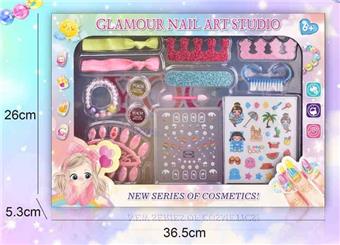 Cross border children's makeup, children's cosmetics accessories, nail art combs, dressing up as girls' toys, playing house, new DIY accessories, cosmetics sets&nbsp;&nbsp;&nbsp;ITEM NO.： W112154