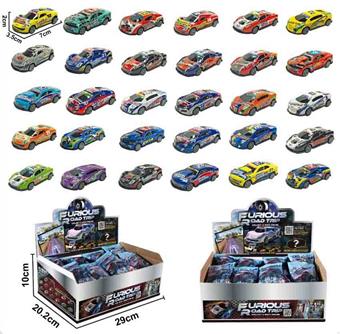 Blind box metal cart 6.8cm rebound cart set (60 pieces/box)&nbsp;&nbsp;&nbsp;ITEM NO.： W110712