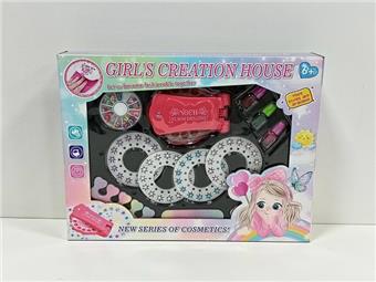 Cross border children's makeup, children's cosmetics accessories, nail art combs, dressing up as girls' toys, playing house, new DIY accessories, cosmetics sets&nbsp;&nbsp;&nbsp;ITEM NO.： W112198