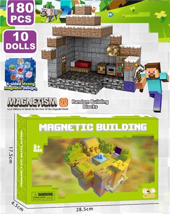My World Magnetic Blocks/180PCS (including 10 characters)&nbsp;&nbsp;&nbsp;ITEM NO.： W111285