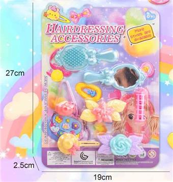 Cross border children's makeup, children's cosmetics accessories, nail art combs, dressing up as girls' toys, playing house, new DIY hair clip accessories (CPC)&nbsp;&nbsp;&nbsp;ITEM NO.： W112165