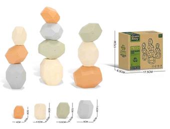 Green and environmentally friendly straw material, puzzle balance stone, layered music&nbsp;&nbsp;&nbsp;ITEM NO.： W110523